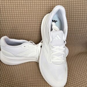 Adidas Women’s size 9-1/2  White Mesh Sneakers New!